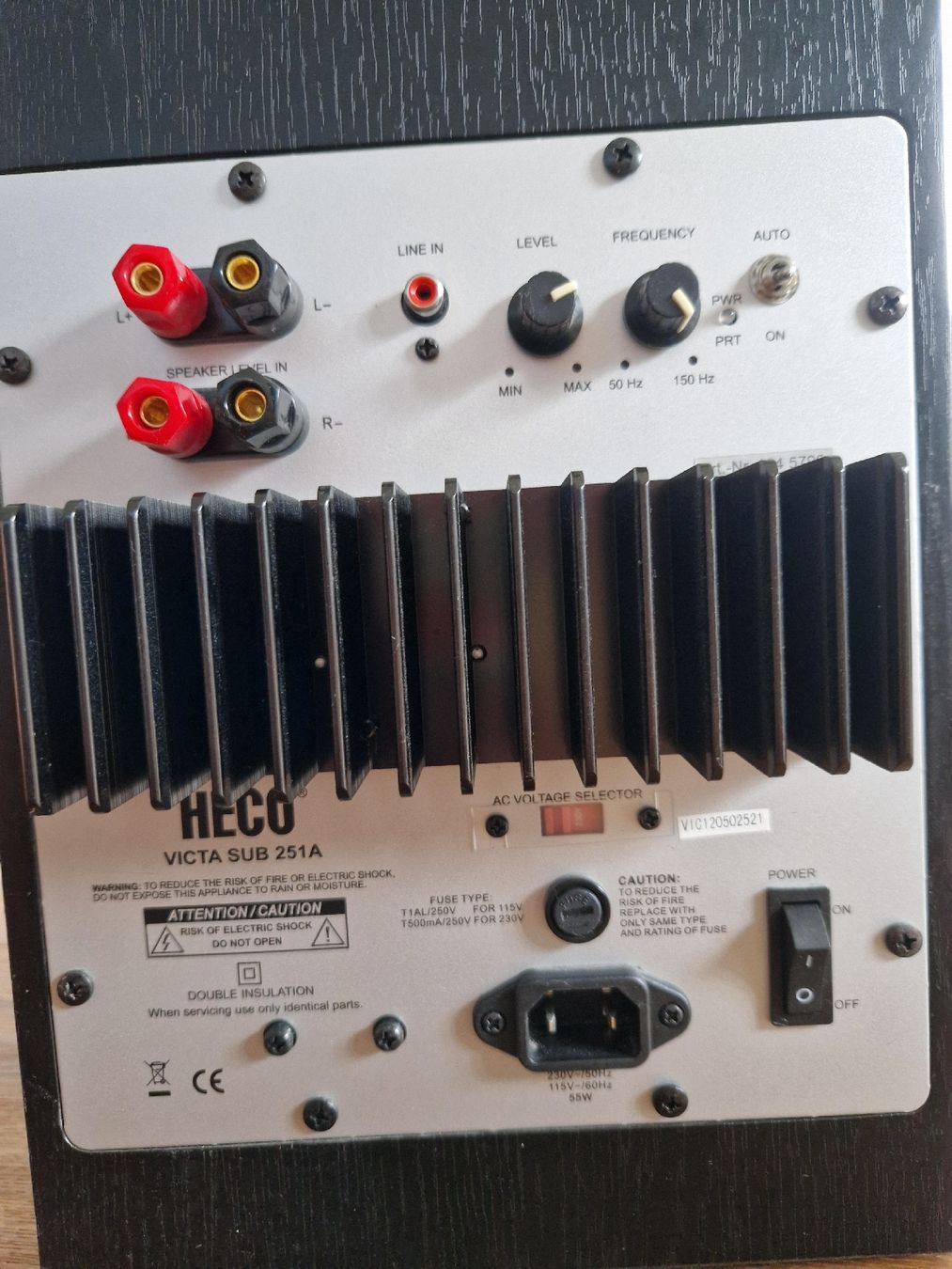 Heco Home Cinema: HECO Victa Sub 251A Subwoofer – Usato da Ibach venduto da Elmeche 2