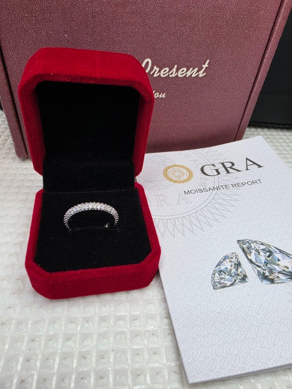 Anelli: Bague argent avec diamants de moissanite certifiés GRA – Nuovo e nell'imballaggio originale da Reconvilier venduto da Tsma67 7