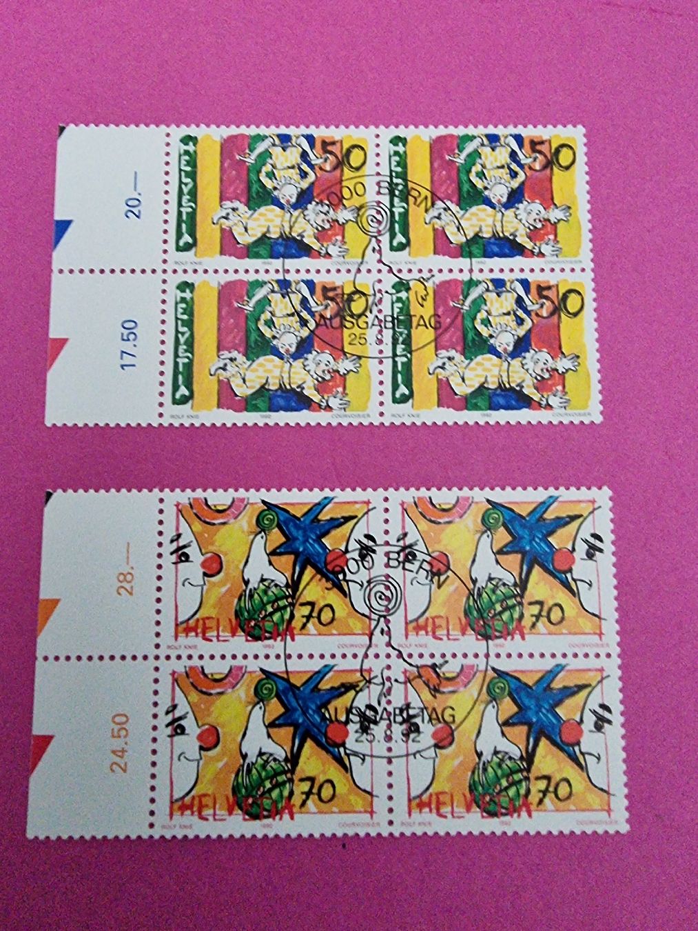 Alle Briefmarken: Sonderpostmarken Zirkuswelt 1992 – Neu (gemäss Beschreibung) aus Obergösgen von hachma 1