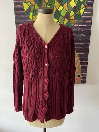 Vintage Handstrick Jacke Gr.XL