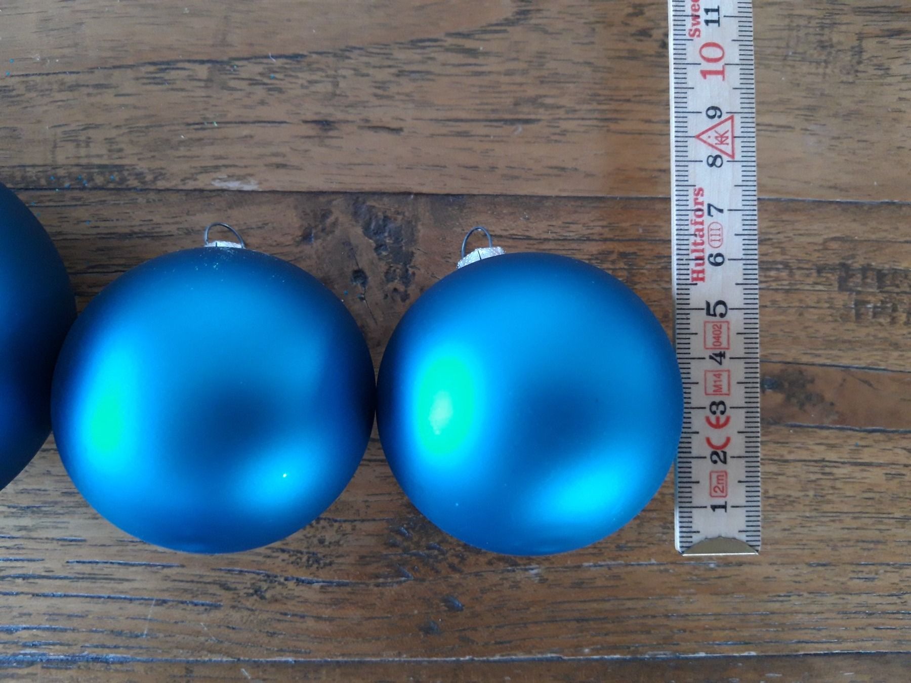 Tutte le decorazioni: 4 matt blau Glas Weihnachtskugel Christbaumschmuck – Usato da Feuerthalen venduto da tanatha_st 1