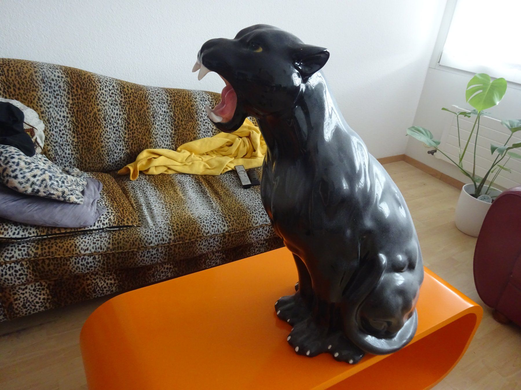 Statuette: SCHWARZER PANTHER ** 78cm – Usato da Luzern venduto da xrayspex99