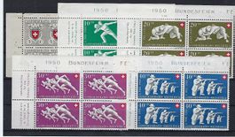 Pro Patria Viererblocks 1950 postfrisch   15674