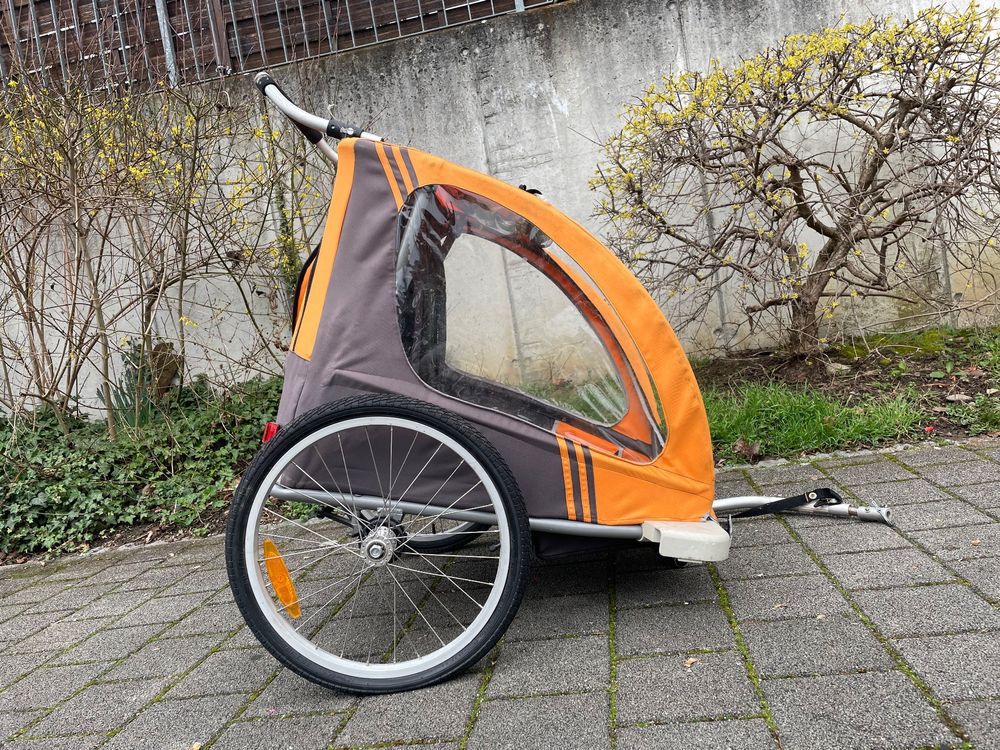 Kinderkraft NAVA 3-in-1 Kinderwagen - Fahrradanhänger & Jogger Bis 42,5kg Kinderwagen Für 2 Kinder