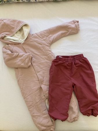 Onesie polaire + pantalon hiver t. 68-74