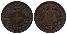 2 Rappen 1898  /339