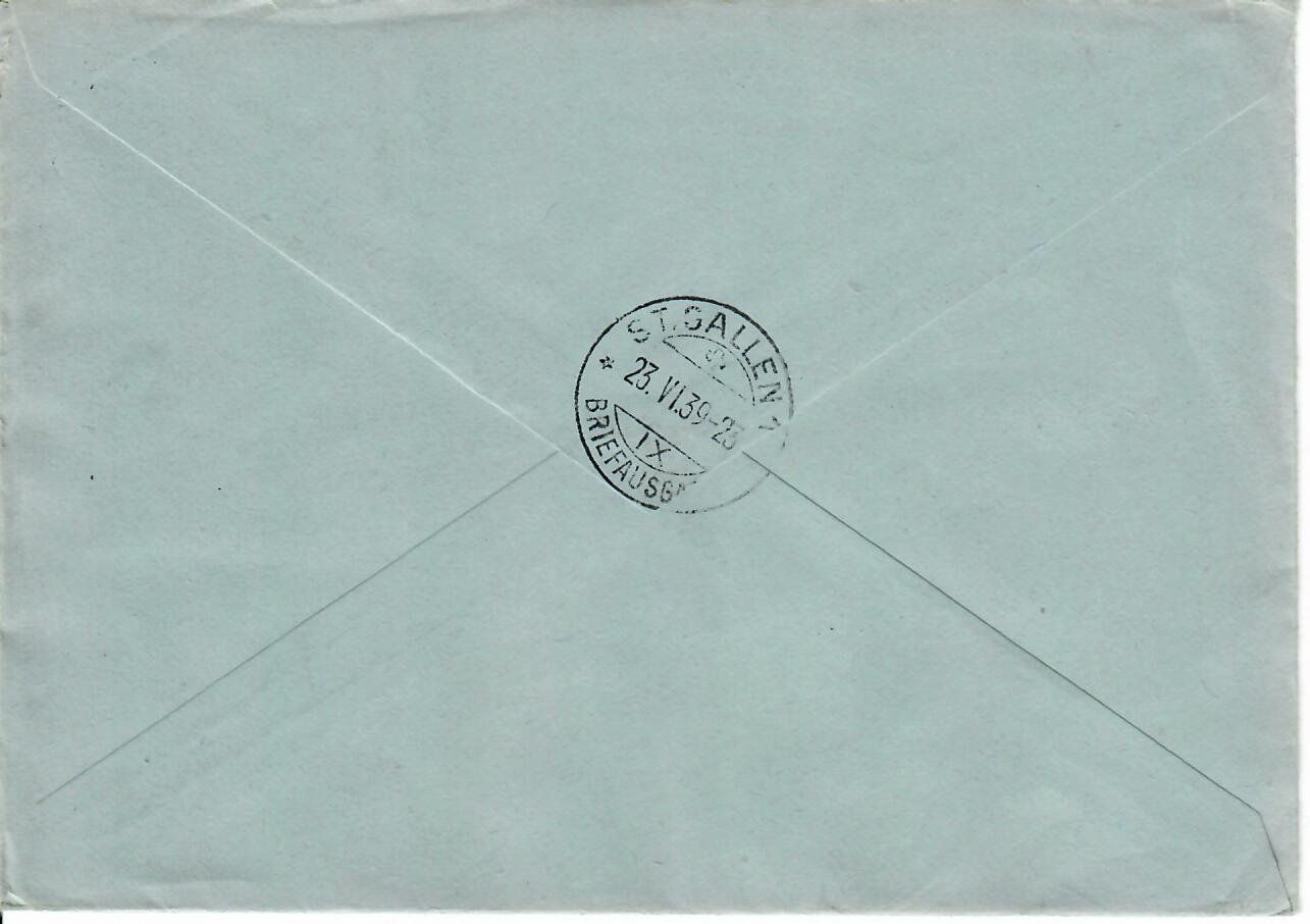 Tutti i francobolli: Brief, Eidg. Schützenfest Luzern 1939 – Usato da Hochdorf venduto da Ziegel-16 1