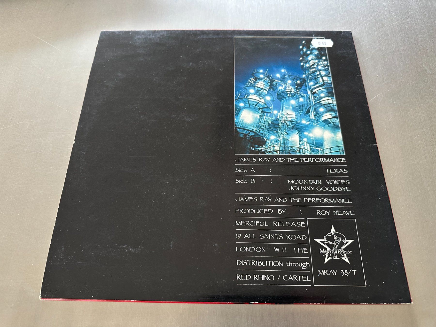 Dischi in vinile: JAMES RAY & THE PERFORMANCE 12 TEXAS - GOTHIC - ROCK GOTHIC – Usato da Sion venduto da jaipur1401 1