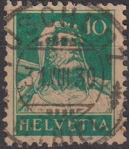 Alle Briefmarken: 172, Vollstempel Lüscherz – Gebraucht aus Basel von Bingis