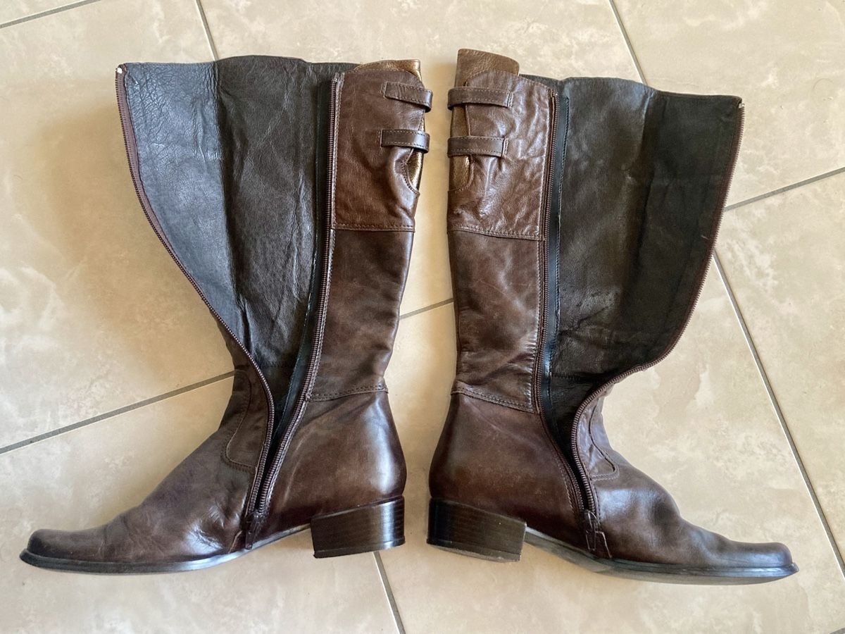 Scarpe da donna: Damen Leder Stiefel braun Grösse 37  – Usato da Vinelz venduto da Viewfinder84 7