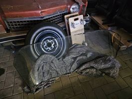 Rover P4 Heckscheibe ohne Gummidichtung