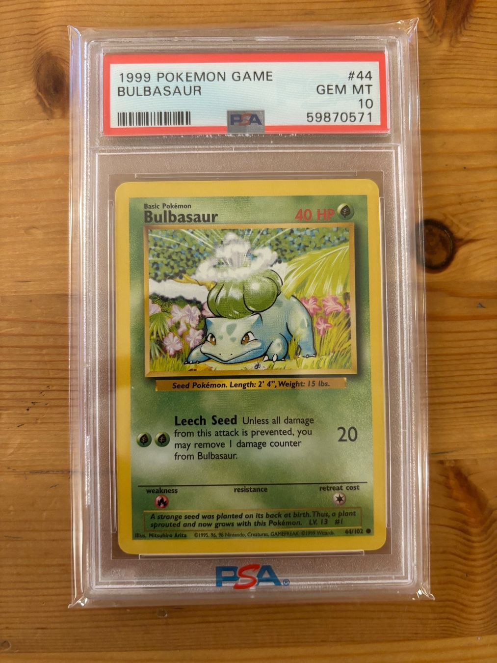 Pokémon Carte collezionabili: Seltener PSA 10 1.Edtion Bulbasaur in englischer Version. – Nuovo e nell'imballaggio originale da Marbach LU venduto da Mckayla4