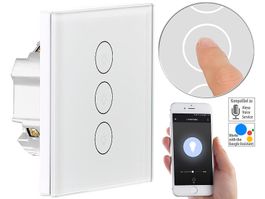 Touch-Dreifach-Lichtschalter mit WiFi, APP & Sprachsteuerung