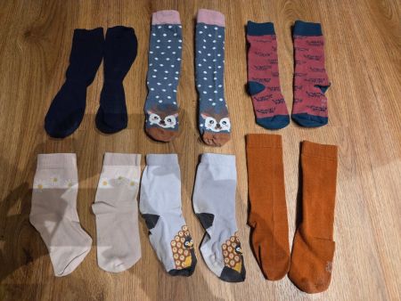 Socken & Kniesocken Gr. 31 - 34, 6 Paare
