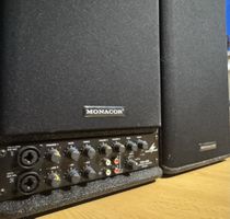 Monacor TXA-600 Aktiv Lautsprecher System mit Zubehör
