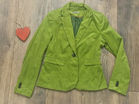 100% Baumwoll Blazer Montego Cord grün Gr 38 wie neu!