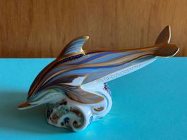 Royal Derby Imari Delphin mit Goldknopf Limited Edition