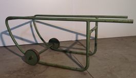 Vintage Fasswagen/Transportwagen als Basis für Couchtisch ..