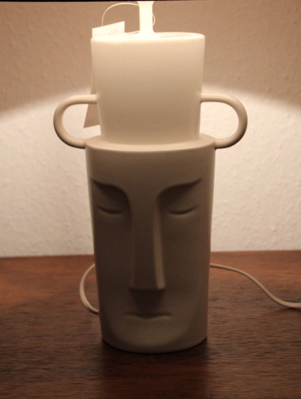 Lampen: Tischleuchte aus Keramik, Modell Moai – Neu und originalverpackt aus Erlen von casaterra 4