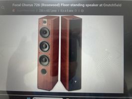 Enceinte Focal Chorus 726