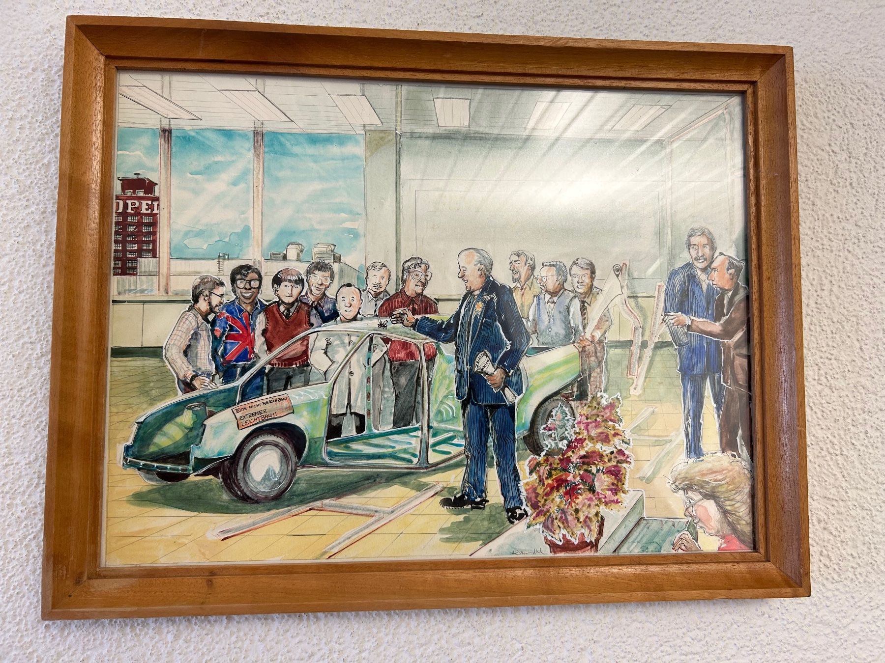 Dipinti: Auto Prototyp Präsentation Original handgemalt – Usato da Rheineck venduto da emma.gut 1