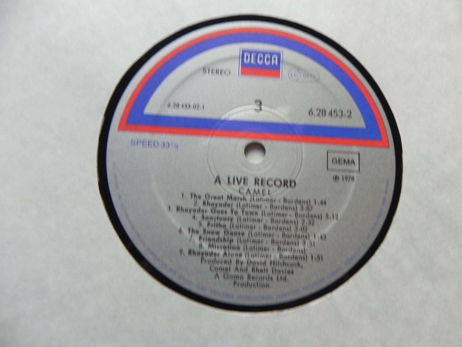 Dischi in vinile: Doppel LP brit.progressiv Rock Band Camel 1978 A Live Record – Usato da Siebnen venduto da krimsie 6