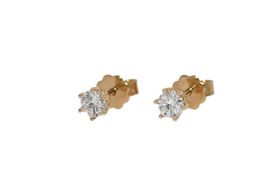 Brillant Solitär Ohrstecker 0.60ct GIA Triple EX *S4574