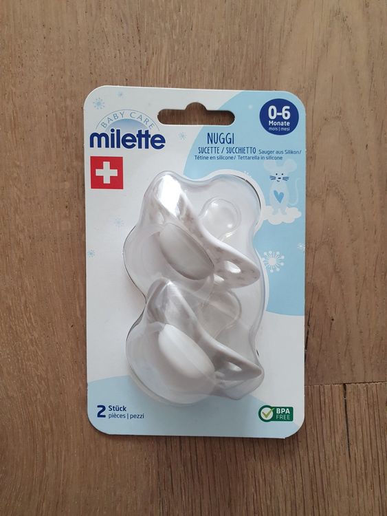 NEU Nuggi Sauger Schnuller Silikon Milette Sterne 0-6M (Neu und ...