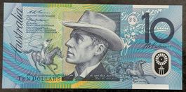 Australische 10 Dollar Note, unzirkuliert, Top Zustand
