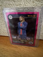 2024-25 Topps Merlin Chrome UEFA Barcola Magenta Atomic refr