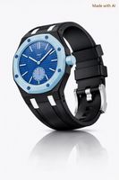 Bracelet silicone noir pour Royal Pop LAN BA, Couronne 3h!