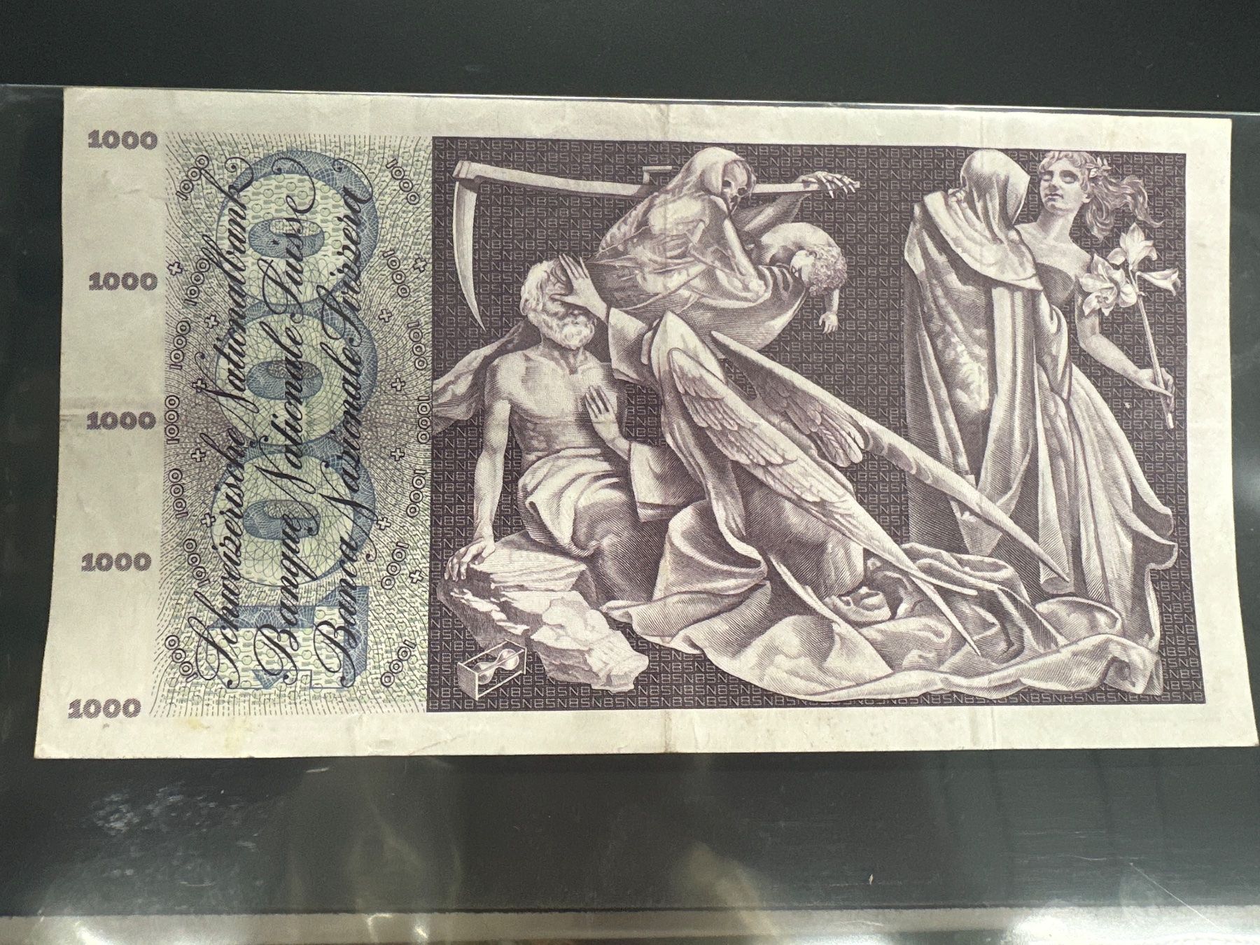 Billets de banque: 1000 Fr.-Note Schweiz 1973 – D'occasion à Herisau par herau 3