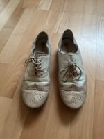 Lederschuhe / Schnürschuhe, beige, Grösse 39, Vintage Look