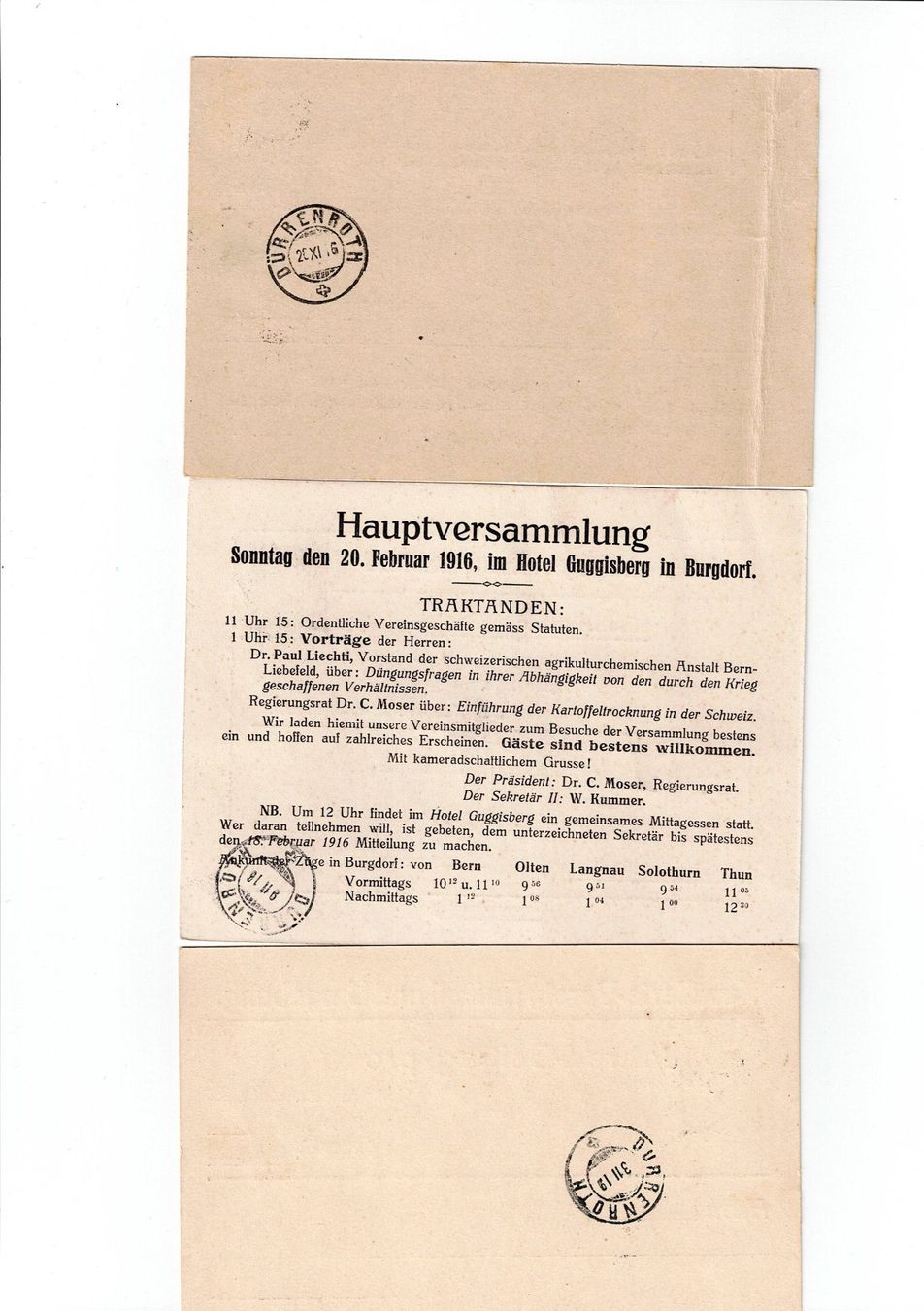 Alle Briefmarken: Schweiz, 17 Belege 1913 bis 1919 – Gebraucht aus Hinteregg von McCharly01 7