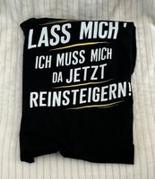 Lustiges T-Shirt "Lass mich" Grösse M, schwarz, Fun Shirt