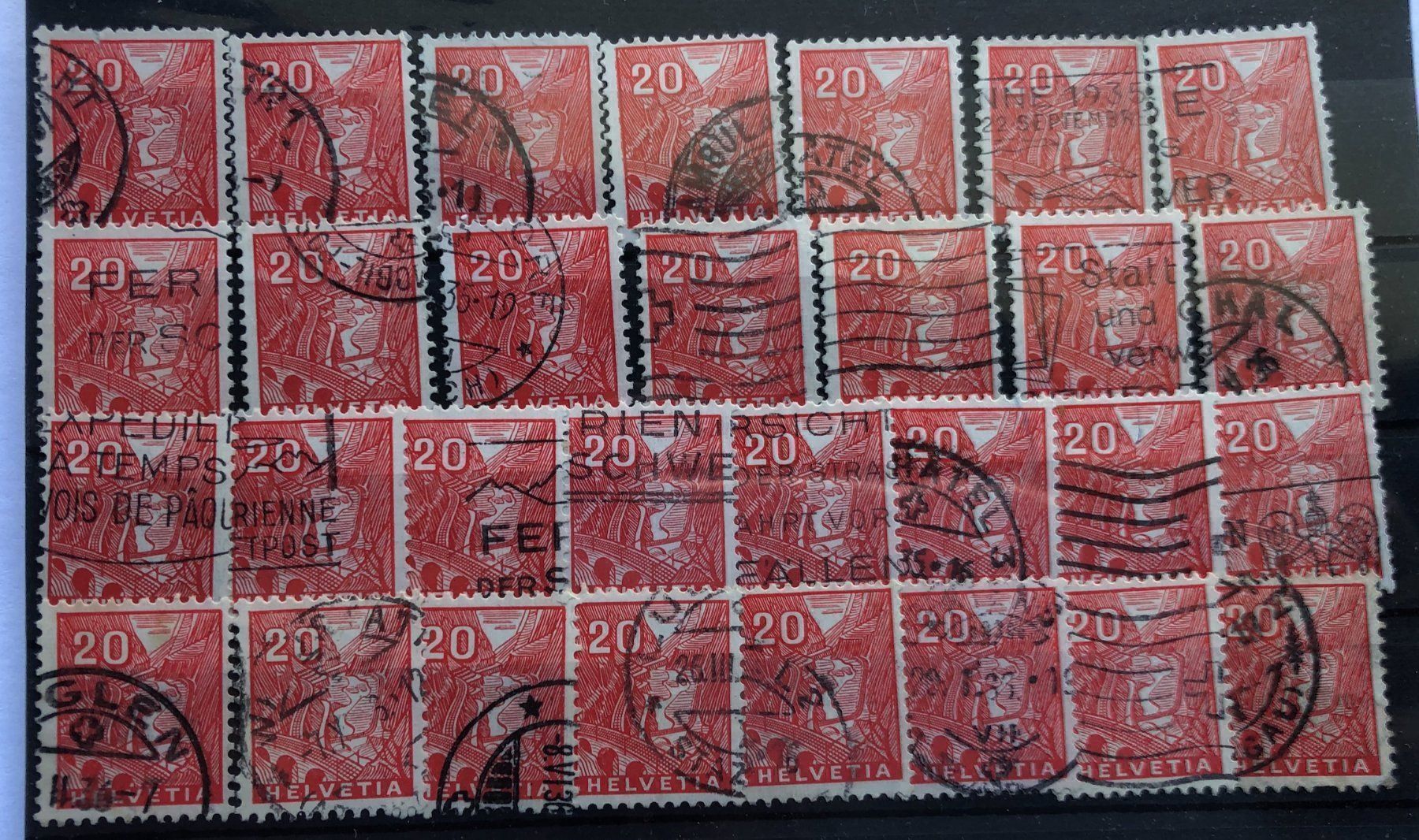 Alle Briefmarken: Nr.198 Landschftsblider Lot – Gebraucht aus Aarau von Billa007