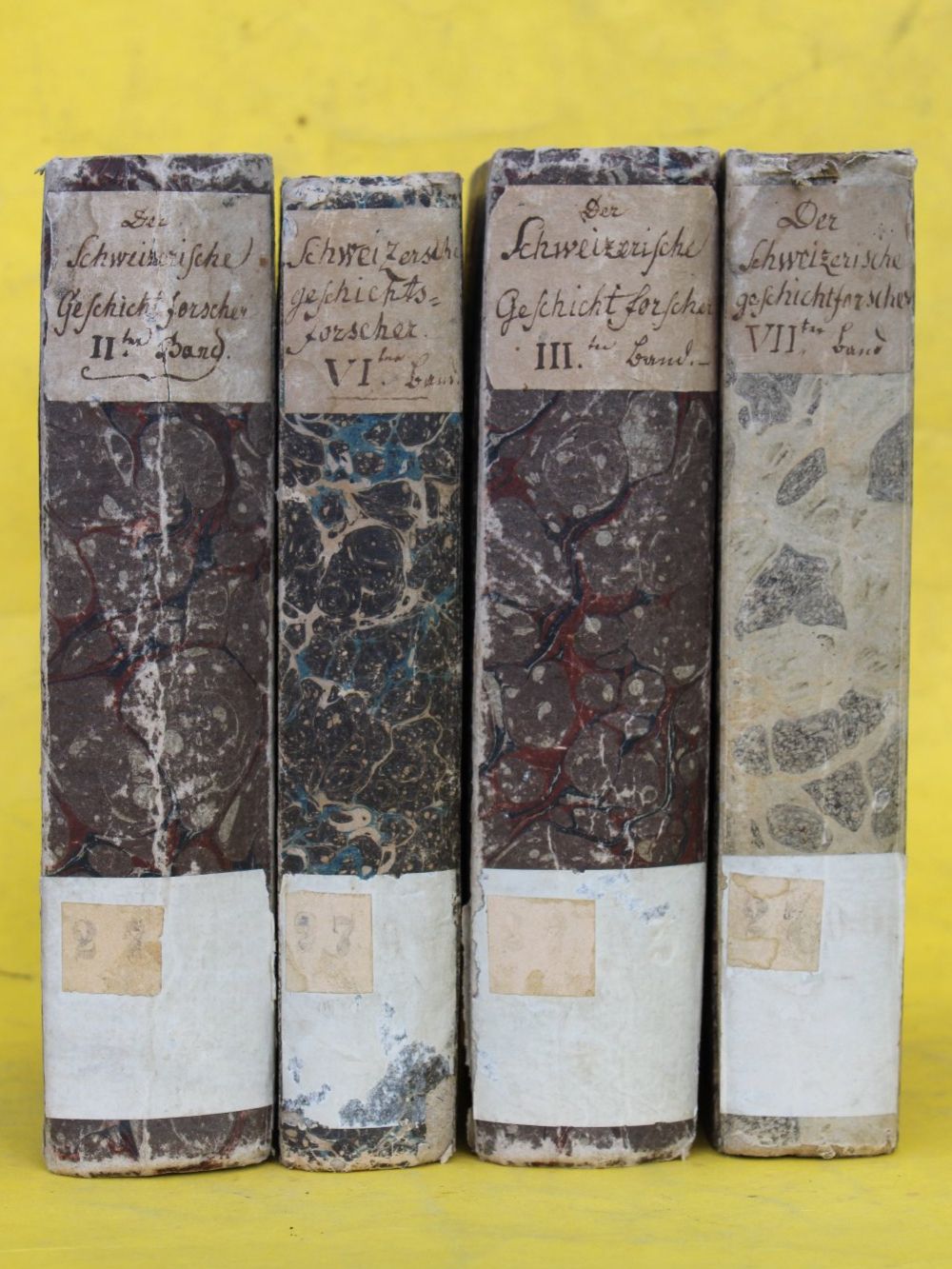 Bücher: DER SCHWEIZERISCHE GESCHICHTFORSCHER,4 BÄNDE,1817,RAR – Gebraucht aus Guensberg von Herzaktion