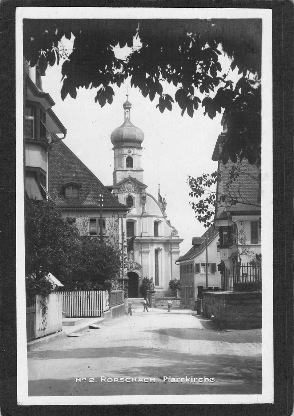 Cartoline postali: #Rorschach - Pfarrkirche , gel. 1935 – Usato da Reichenburg venduto da Pipo-67