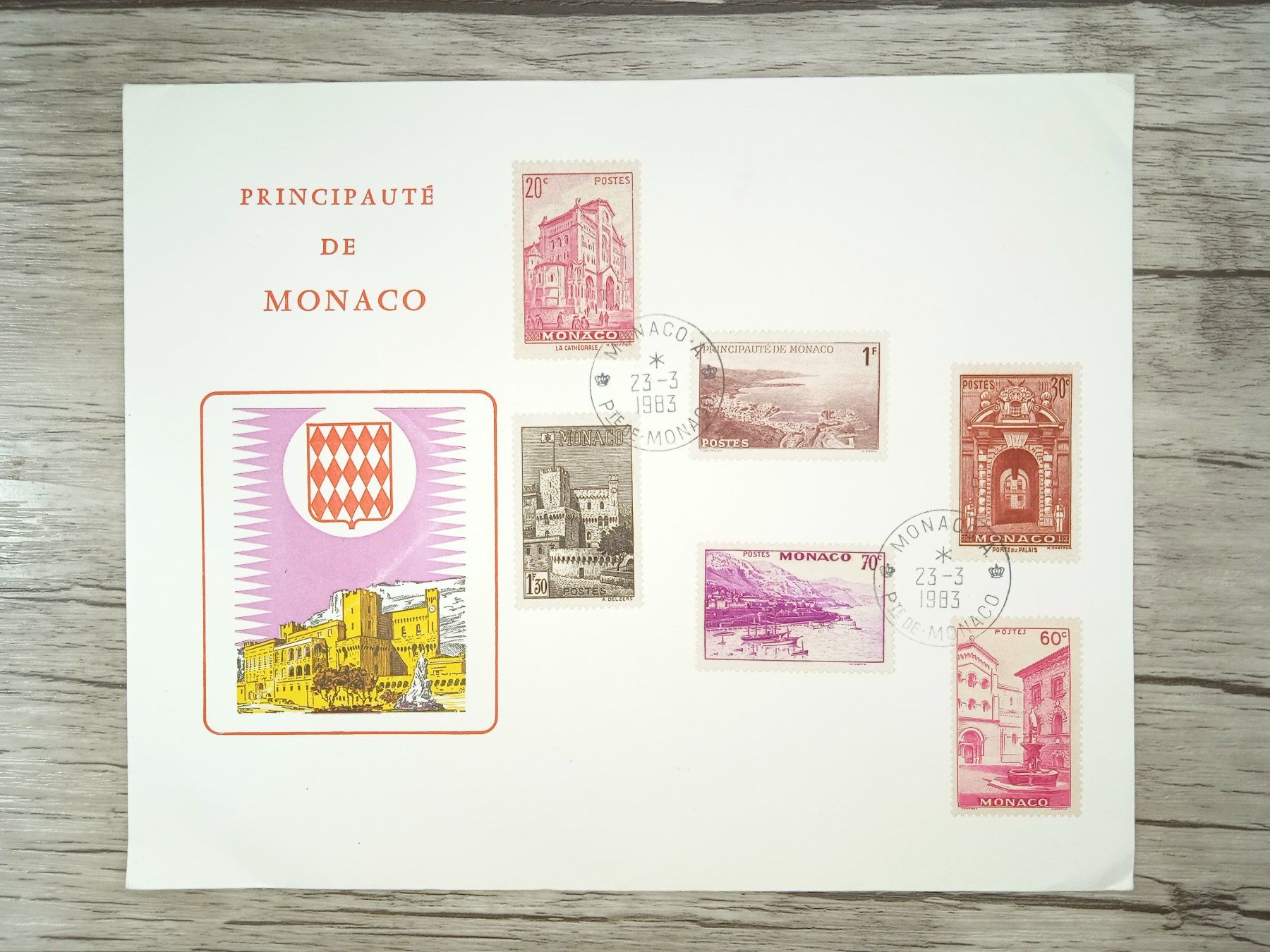 Tutti i francobolli: TR68 Enveloppe Grand Format Monaco 1983 – Usato da Cousset venduto da Patrick_Collections