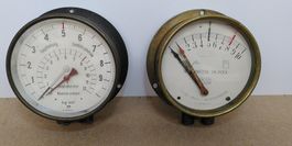 2 Doppelmanometer von Lok Hauptleitung/Hauptluftbehälter