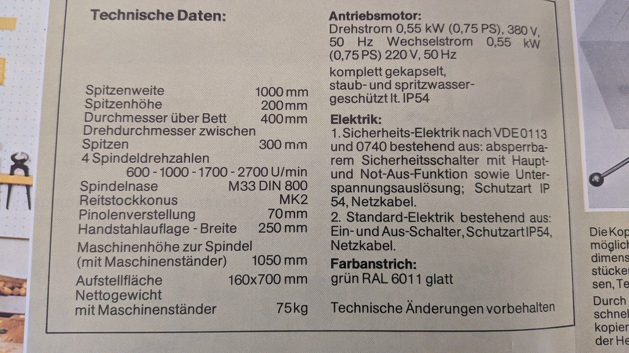 Emco Toutes les machines: Drechselbank EMCO DB-5 – D'occasion à Matten b. Interl par rud_shk9 2