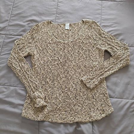 Beiger Pullover S Zebra