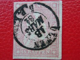 Strubel: 24D (24B3), Eckrandstück von OLTEN, Kat: 90.-+