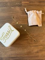 Fossil Armband gold mit Herzen, neu mit Etui!
