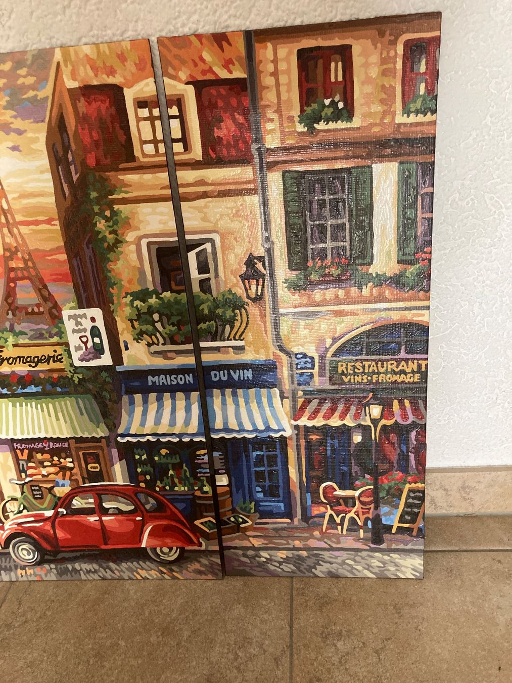 Gemälde: Bild/Gemälde, 3-teilig, "Paris Nostalgie" – Gebraucht aus Gelterkinden von froggy80 3