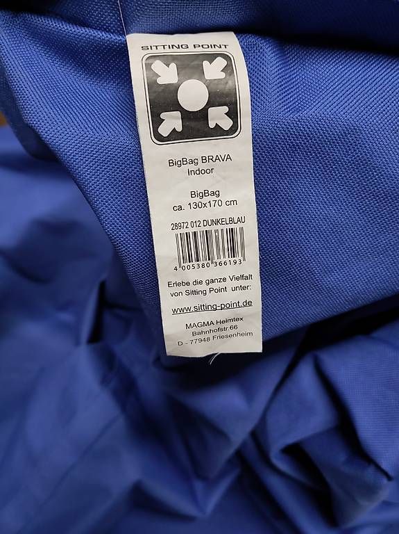 Kissen: Sitzsack BigBag Brava – Gebraucht aus Liestal von luk_8v6n 1