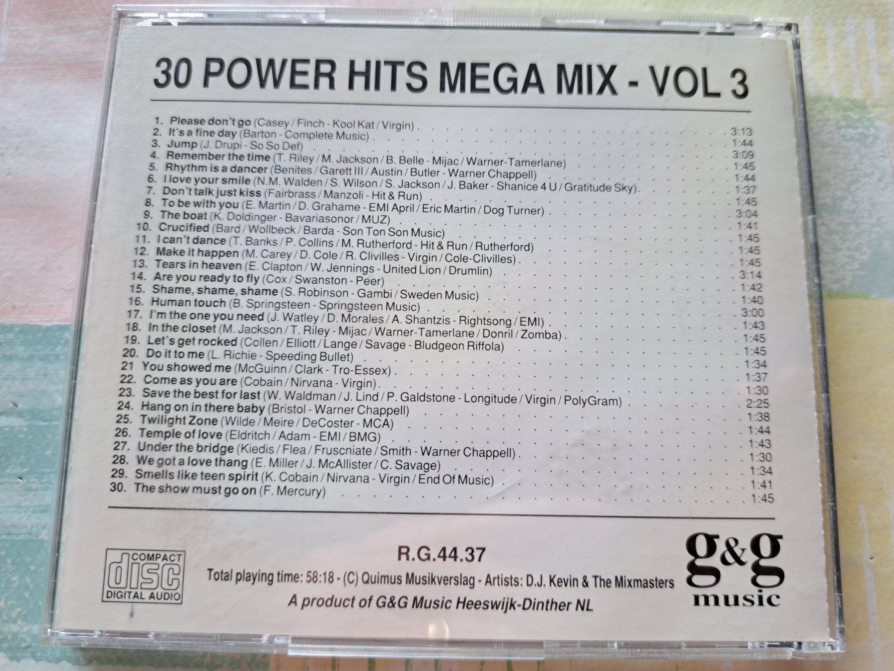 CD: Cd 30 Power hits Mega Mix – Usato da Pully venduto da bro_n52j 1
