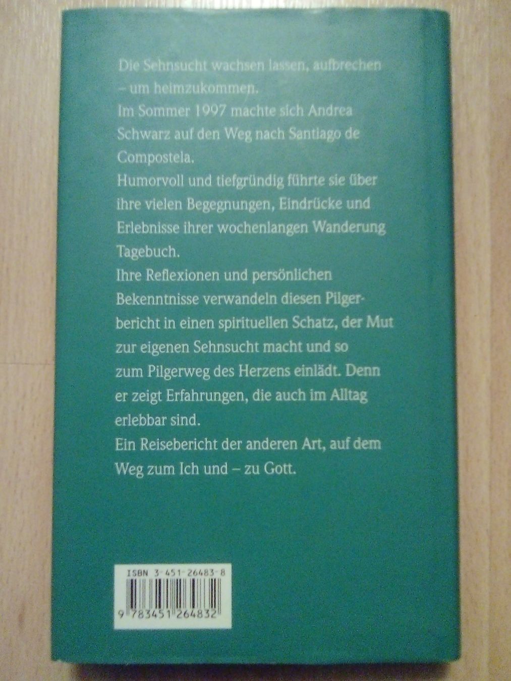 Libri: Ein geistiges Pilgerbuch Andrea Schwarz – Usato da Winterthur venduto da Colonica 1