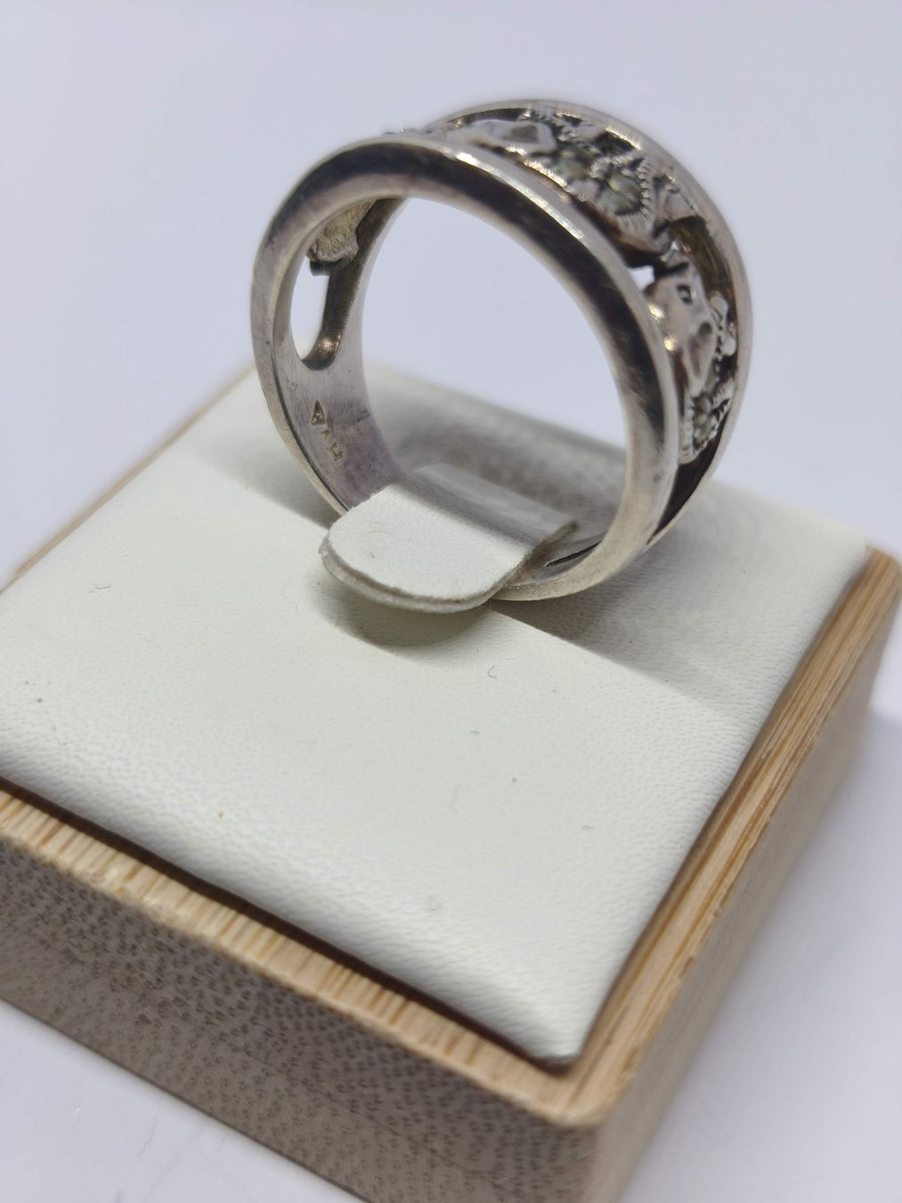 Anelli: Silber Ring Elefanten 925 Silber mit Markasiten Grösse 56 – Usato da St. Gallen venduto da GIULESGG 4