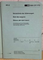 SBB - CFF - R 401.3 - 10 Stück - Verzeichnis der GÜTERWAGEN